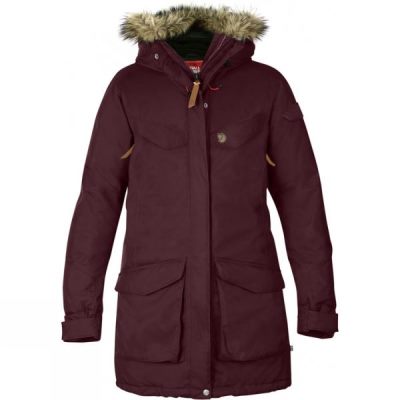 Parka Fjallraven Nuuk Mujer - Rojas Oscuro - Chile GRA821753